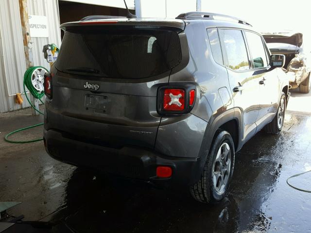 ZACCJAAB3HPF52422 - 2017 JEEP RENEGADE S GRAY photo 4