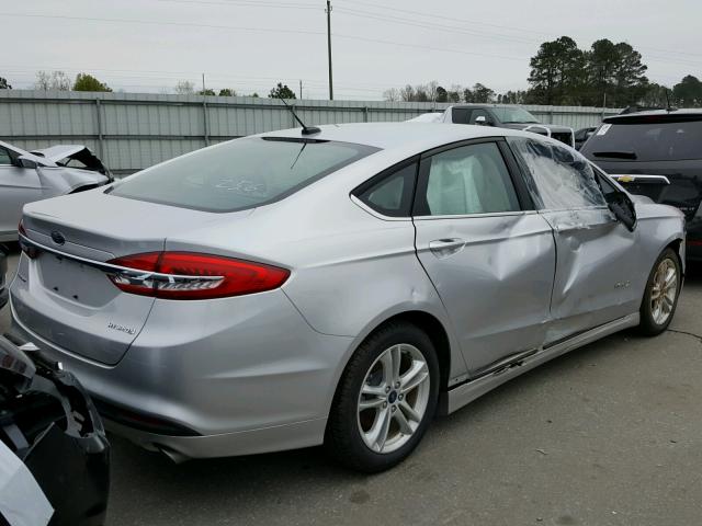 3FA6P0UU9JR141997 - 2018 FORD FUSION S H SILVER photo 4