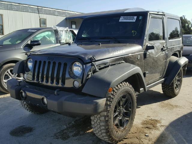 1C4AJWAG0GL268670 - 2016 JEEP WRANGLER S GRAY photo 2