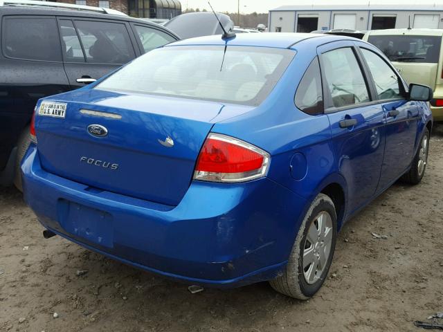 1FAHP3EN6BW100100 - 2011 FORD FOCUS S BLUE photo 4