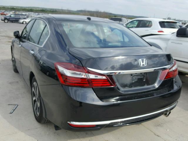 1HGCR2F72GA160809 - 2016 HONDA ACCORD EX BLACK photo 3