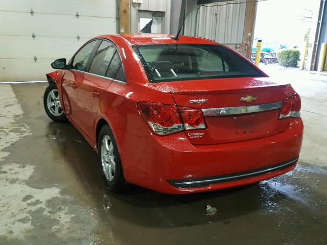 1G1PC5SB9D7272876 - 2013 CHEVROLET CRUZE LT RED photo 3