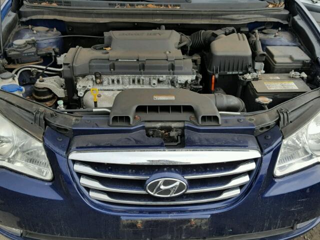 KMHDU4AD3AU990534 - 2010 HYUNDAI ELANTRA BL BLUE photo 7