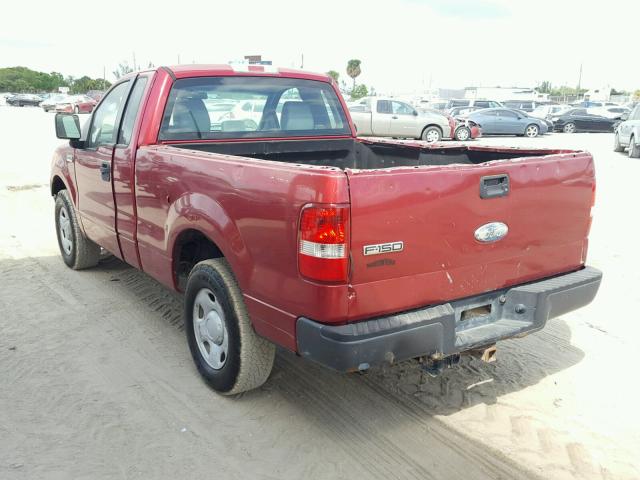 1FTRF12268KB72415 - 2008 FORD F150 წითელი ფოტო 3