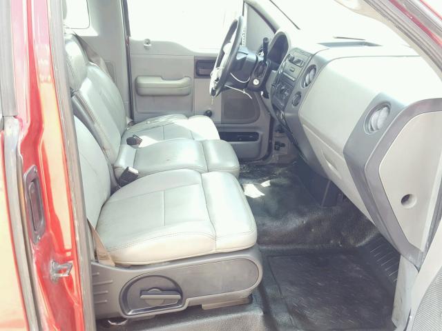 1FTRF12268KB72415 - 2008 FORD F150 წითელი ფოტო 5