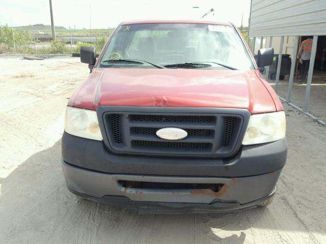 1FTRF12268KB72415 - 2008 FORD F150 RED photo 9