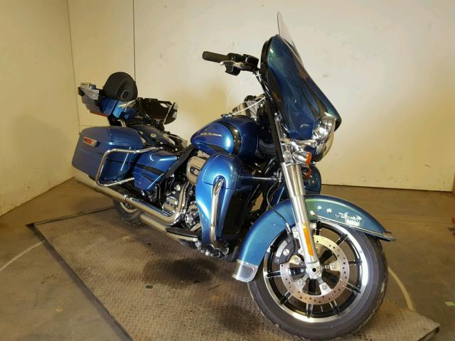 1HD1KEL19EB646308 - 2014 HARLEY-DAVIDSON FLHTK ELEC BLUE photo 1