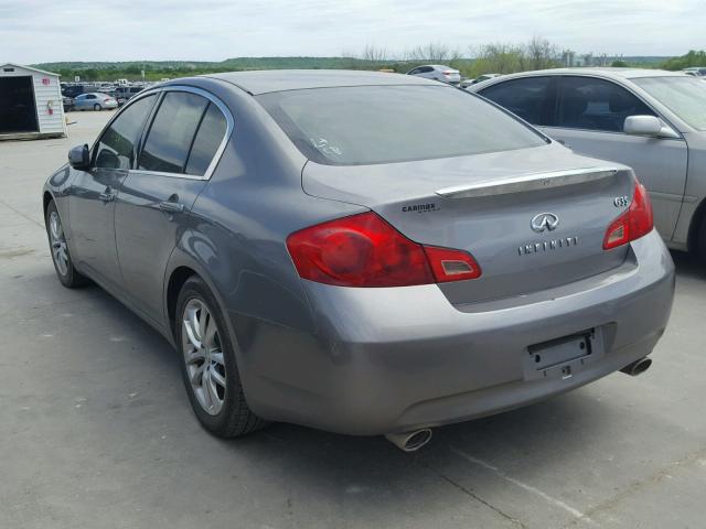 JNKBV61E47M713041 - 2007 INFINITI G35 GRAY photo 3