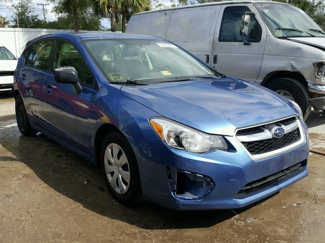 JF1GPAA64E9307702 - 2014 SUBARU IMPREZA BA BLUE photo 1