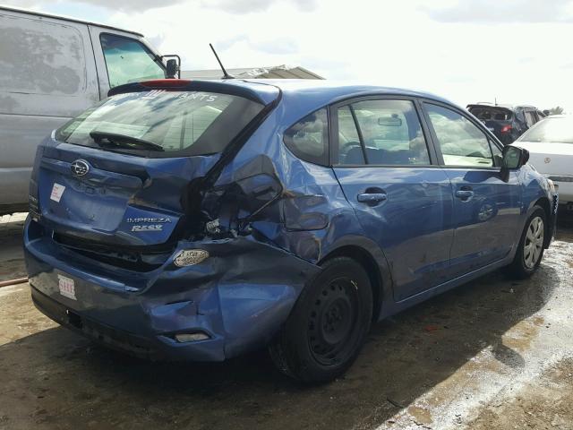 JF1GPAA64E9307702 - 2014 SUBARU IMPREZA BA BLUE photo 4