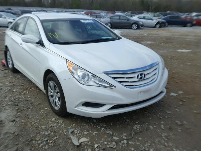 5NPEB4ACXCH319798 - 2012 HYUNDAI SONATA GLS WHITE photo 1