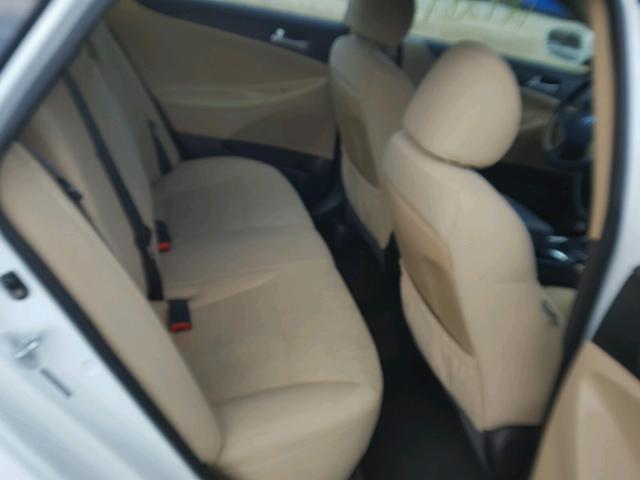 5NPEB4ACXCH319798 - 2012 HYUNDAI SONATA GLS WHITE photo 6