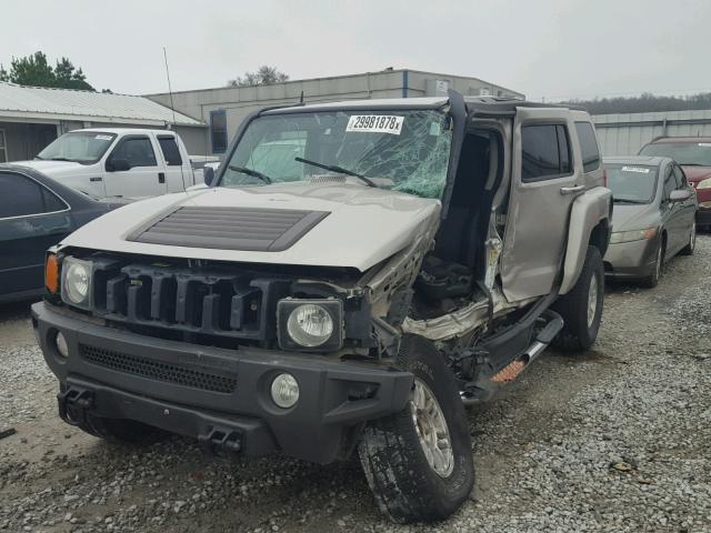 5GTDN13E778235466 - 2007 HUMMER H3 SILVER photo 2