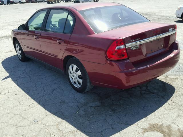 1G1ZS57F97F269378 - 2007 CHEVROLET MALIBU LS ბურგუნდია ფოტო 3