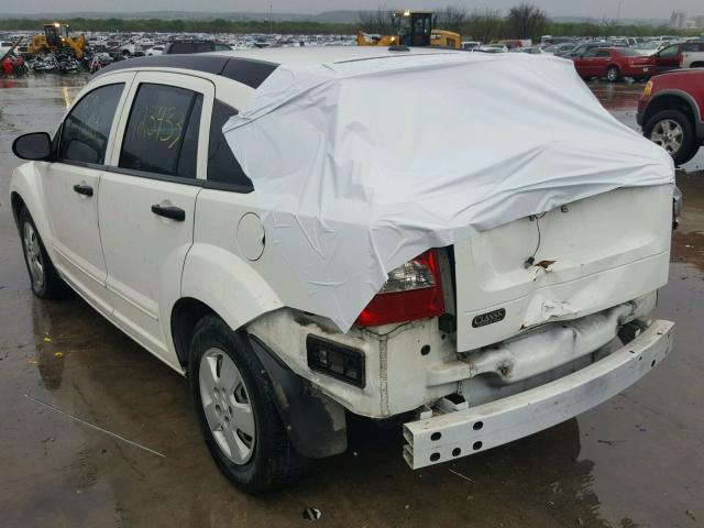 1B3HB28B58D656411 - 2008 DODGE CALIBER WHITE photo 3