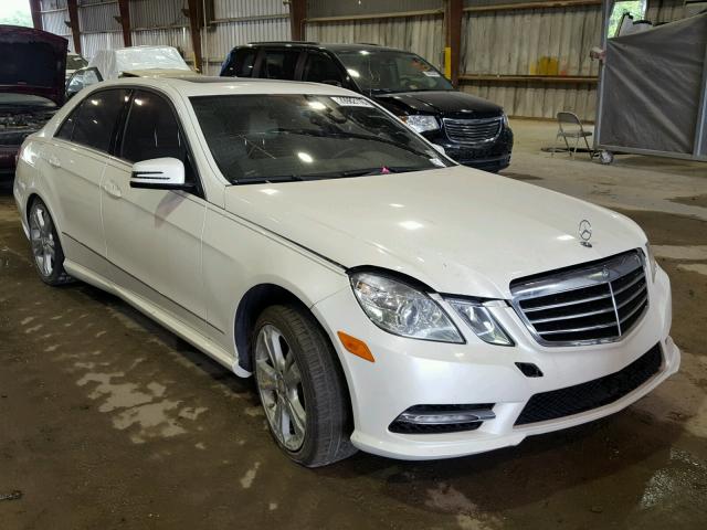 WDDHF5KB0DA710180 - 2013 MERCEDES-BENZ E 350 WHITE photo 1