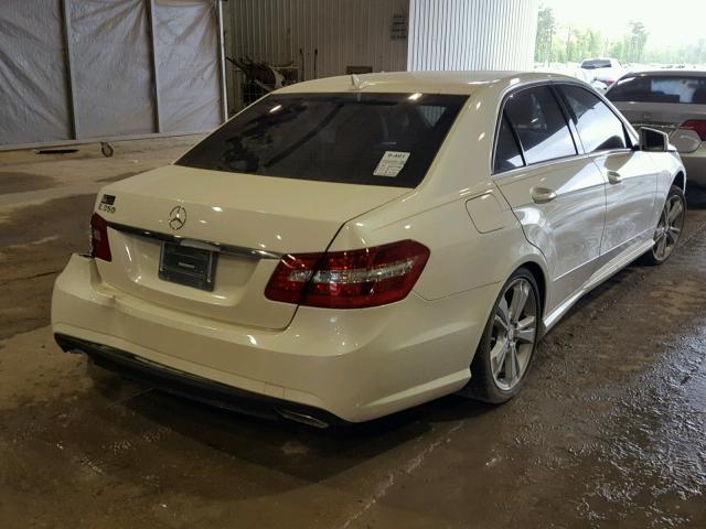 WDDHF5KB0DA710180 - 2013 MERCEDES-BENZ E 350 WHITE photo 4