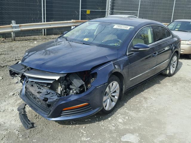 WVWNN7AN3CE513387 - 2012 VOLKSWAGEN CC SPORT BLUE photo 2