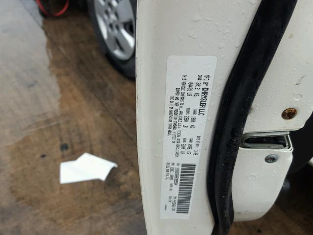 1B3HB28B98D695504 - 2008 DODGE CALIBER WHITE photo 10