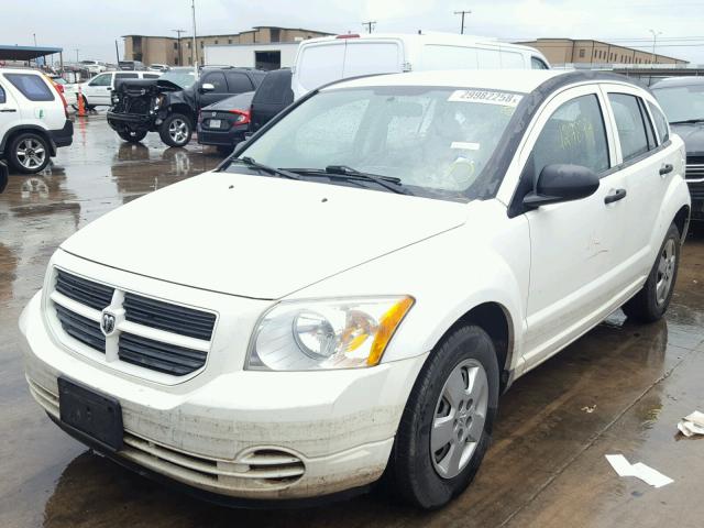 1B3HB28B98D695504 - 2008 DODGE CALIBER WHITE photo 2