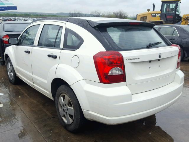 1B3HB28B98D695504 - 2008 DODGE CALIBER WHITE photo 3