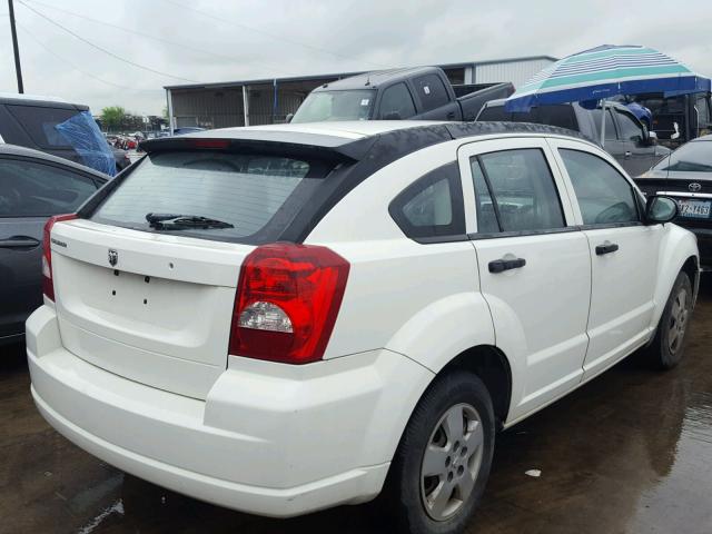 1B3HB28B98D695504 - 2008 DODGE CALIBER WHITE photo 4