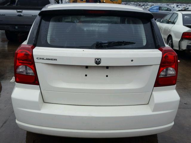 1B3HB28B98D695504 - 2008 DODGE CALIBER WHITE photo 9