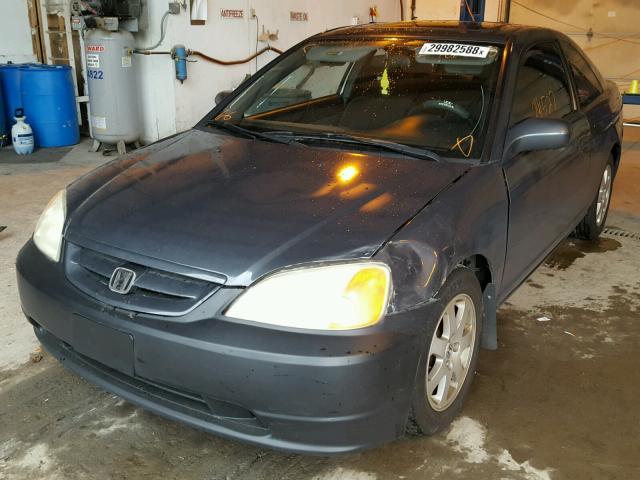 1HGEM22943L012819 - 2003 HONDA CIVIC EX ნაცრისფერი ფოტო 2