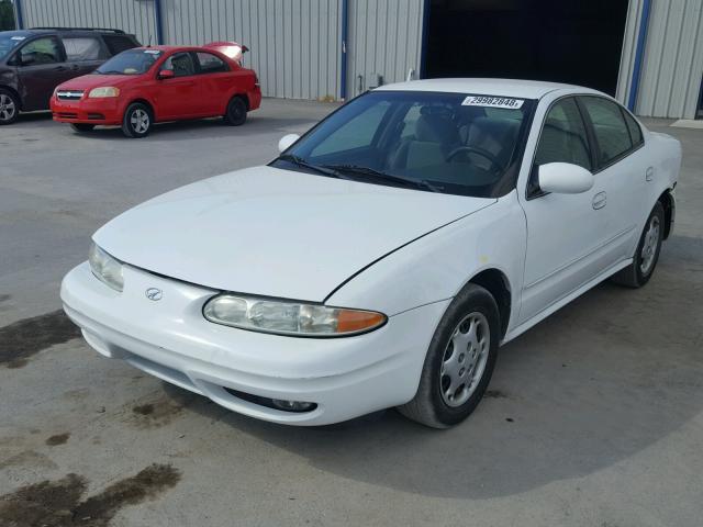 1G3NL52T61C234354 - 2001 OLDSMOBILE ALERO GL WHITE photo 2