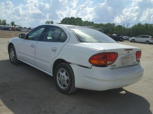 1G3NL52T61C234354 - 2001 OLDSMOBILE ALERO GL WHITE photo 3