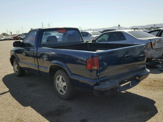 1GCCS144XY8137583 - 2000 CHEVROLET S TRUCK S1 BLUE photo 3