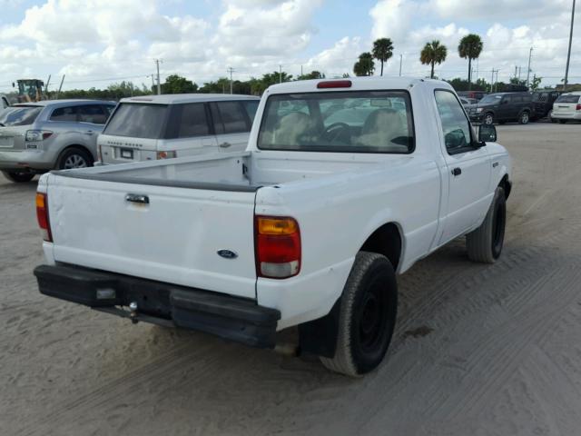 1FTYR10C6WUB70308 - 1998 FORD RANGER WHITE photo 4