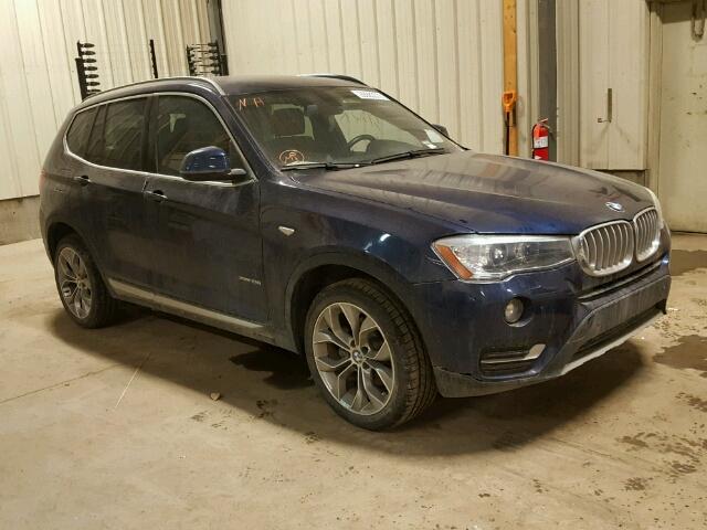 5UXWX9C5XG0D88268 - 2016 BMW X3 XDRIVE2 BLUE photo 1