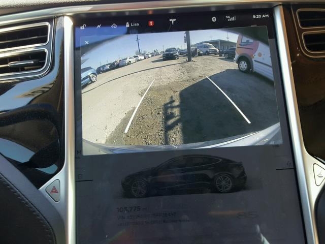5YJSA1H17EFP36497 - 2014 TESLA MODEL S GRAY photo 9