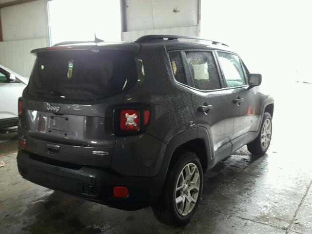 ZACCJBBB2JPG91760 - 2018 JEEP RENEGADE L GRAY photo 4