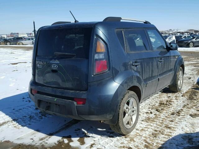 KNDJT2A26B7236833 - 2011 KIA SOUL + BLUE photo 4