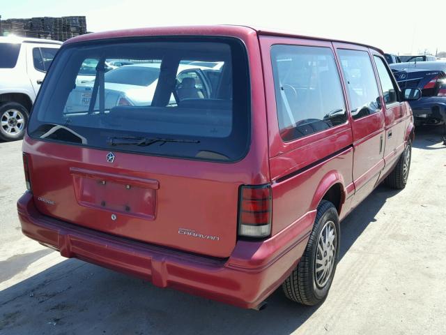 1B4GH2438RX243306 - 1994 DODGE GRAND CARA RED photo 4