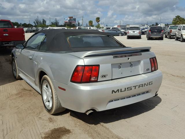 1FAFP45X6YF312969 - 2000 FORD MUSTANG GT SILVER photo 3