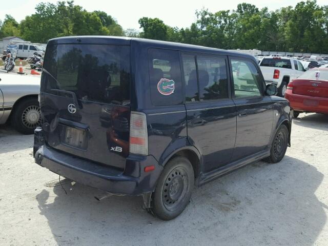 JTLKT324664056077 - 2006 TOYOTA SCION XB ლურჯი ფოტო 4