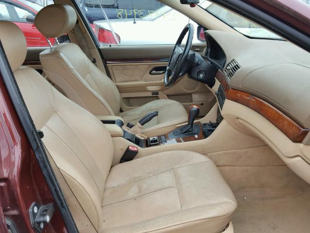 WBADM6340YGU15116 - 2000 BMW 528 I AUTO RED photo 5