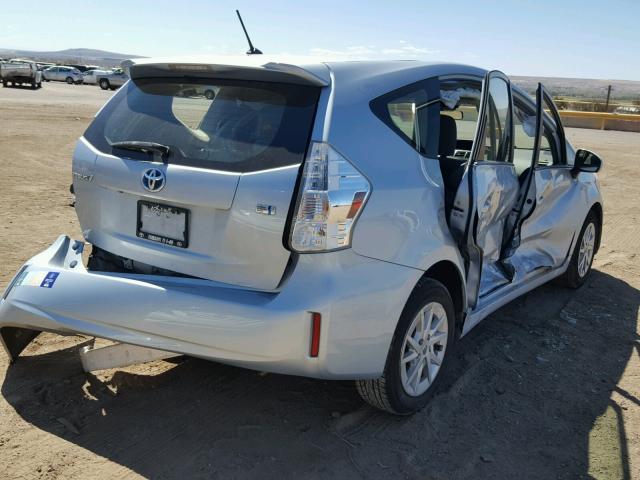 JTDZN3EUXC3154417 - 2012 TOYOTA PRIUS V BLUE photo 4