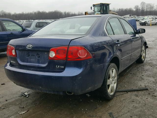 KNAGE124275097654 - 2007 KIA OPTIMA LX BLUE photo 4