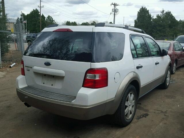 1FMZK01195GA07354 - 2005 FORD FREESTYLE WHITE photo 4