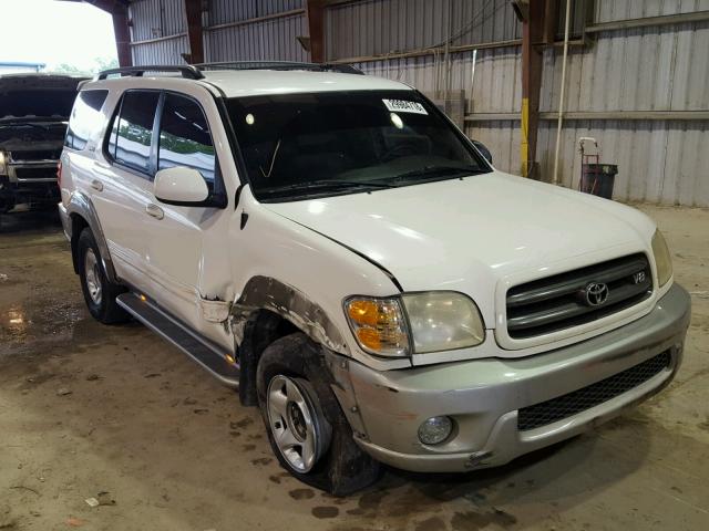 5TDZT34A53S175445 - 2003 TOYOTA SEQUOIA SR WHITE photo 1