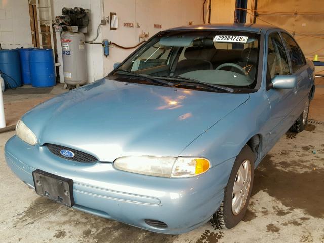 1FALP6531TK131547 - 1996 FORD CONTOUR GL BLUE photo 2