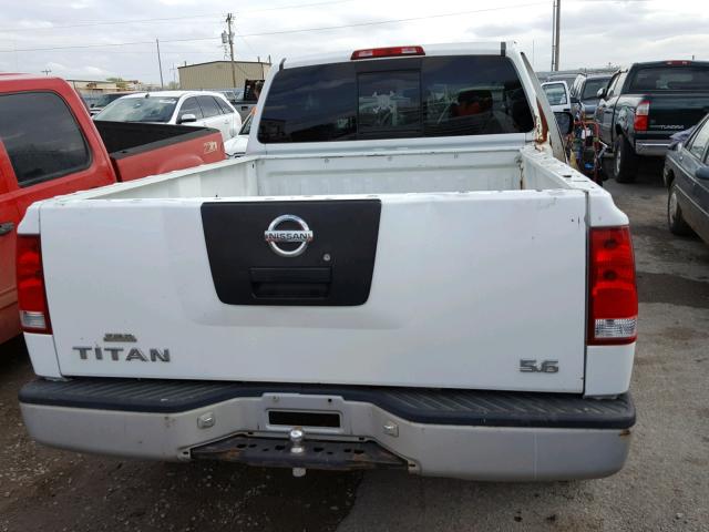 1N6AA06AX5N556275 - 2005 NISSAN TITAN XE WHITE photo 6