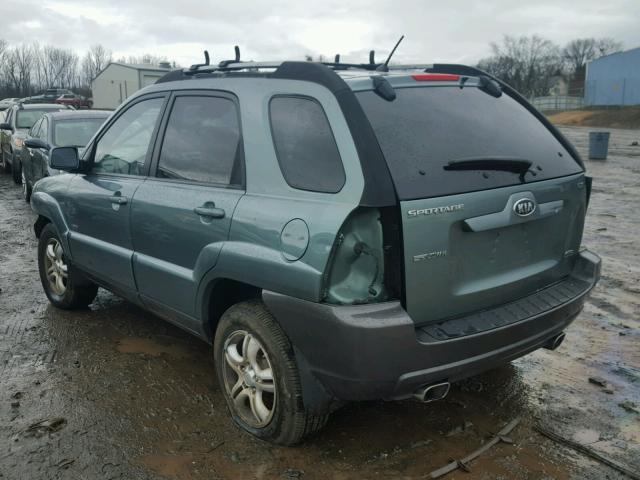 KNDJE723367215507 - 2006 KIA NEW SPORTA GREEN photo 3