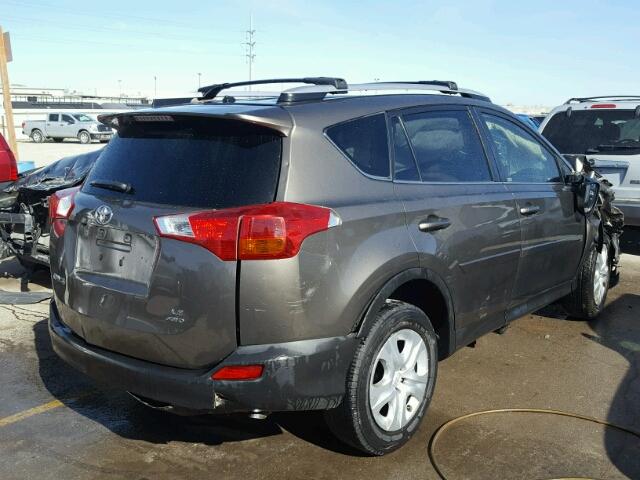 JTMBFREV2D5014314 - 2013 TOYOTA RAV4 LE BROWN photo 4