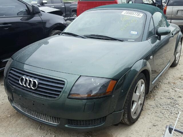 TRUTC28NX21033235 - 2002 AUDI TT GREEN photo 2