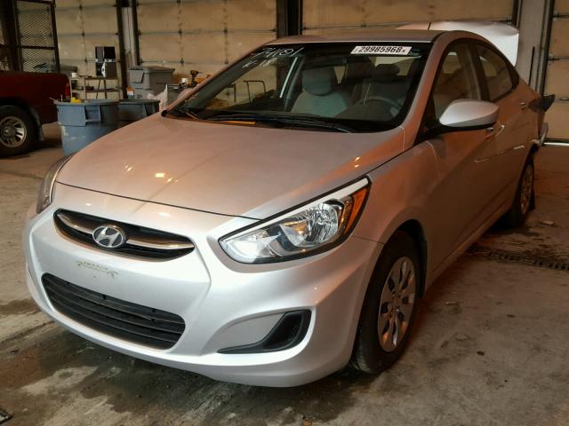 KMHCT4AEXGU143509 - 2016 HYUNDAI ACCENT SE SILVER photo 2